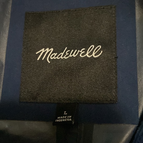 Madewell Rain Utility Jacket Navy Size L - Picture 2 of 8